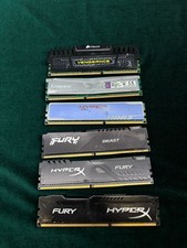 Lot of 6 Mixed Brand RAM Modules For Parts or Repair Untested Defective picture