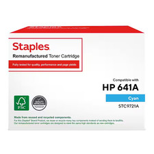 True Red Staples  Cyan Standard Yield Toner Cartridge Replacement for HP 641A picture
