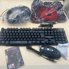 Orzly Hornet RX250 Essential Pack Gaming Keyboard Mouse Headset Mousepad Bundle picture