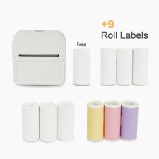 Thermal Printer Portable Mini Print Sticker Printer Wireless with 10 Roll Paper picture