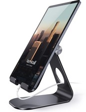 Lamicall iPad Stand Adjustable Tablet Holder, Sturdy Aluminum, Multi-Angle picture