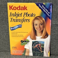 New Kodak Inkjet 8.5x11” Photo Transfers 6 Sheets Pack T-Shirt Printing Art picture