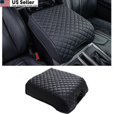 JDMCAR Center Console Cushion Compatible with Bucket Seat, Black-Pu Leather  picture