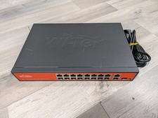 WI-TEK Economical 16+ Port 10/100/1000M PoE Network Camera IP CCTV Switch picture