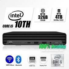 HP Mini Desktop Computer PC i5 10TH, Up to 32GB RAM 1TB SSD, Windows 11,WiFi BT picture
