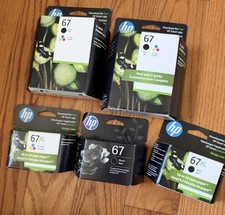 Lot Of 67 Black & 67 Tri-Color Combo Set Ink Cartridges EXP: 2023/2024/2026/2027 picture