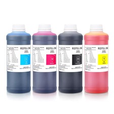 1000ml/pcs 4 Colors Dye Ink for HP Page-width Printheads Darkened Color Version picture