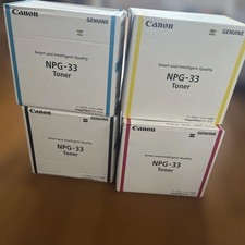 Canon NPG-33 Toner Cartridge 4 Color Set for imagePRESS C1 C1+ Unused picture