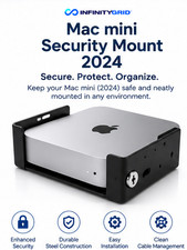 Compulocks MMEN24 Mac mini M4 2024 Security Mount VESA Locking Bracket Black picture