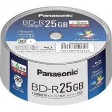 30pcs Panasonic Blu-ray BD-R 25GB 6X Speed Printable LM-BRS25MP30 F/S w/Track# picture