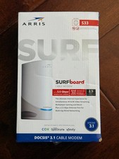 Arris S33 Surf Board Docsis 3.1 Cable Modem 3.5GBPS, 2.5Gigabit Ethernet Port picture