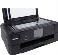 Brother MFC-J885DW All-In-One Inkjet Printer Prints Black White Needs Yellow Ink picture