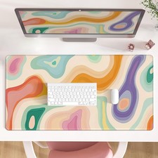 Abstract Aesthetic Desk Mat Desktop Gaming Mouse Pad Long Cute Keyboard Base picture