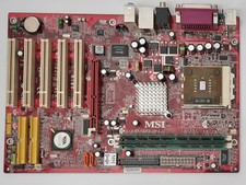 MSI KT6V Socket A AGP Retro Motherboard + AMD Sempron 2600+ + 1GB RAM picture