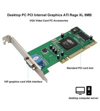 ATI Rage XL 8MB PCI VGA Graphics Card Desktop PC POS Video Display Adapter New picture