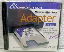 Microtech Memory Stick to PCMCIA Type II PC Card Adapter Sony SCM for Stick $37 picture