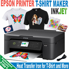 Epson Printer InkJet for Heat Transfer Iron Print T-Shirt Maker Starter Kit picture