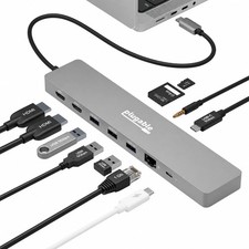 Plugable 11in1 USBC Hub, 100W USBC PassThrough picture