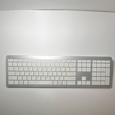 iclever IC-BK10 Bluetooth Standalone Keyboard Silver White Portable Quiet Keys picture