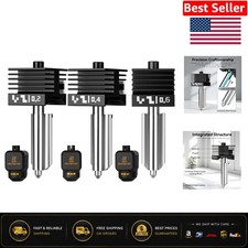 3PCS Steel Nozzle Set for Bambu Lab Printers - 0.2mm, 0.4mm, 0.6mm Sizes picture