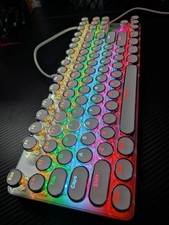 YSCP Typewriter Style Mechanical Gaming Keyboard Rainbow Backlit Wired with B... picture
