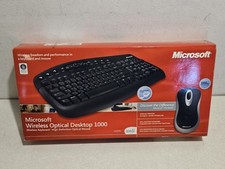 Microsoft Wireless Optical Desktop 1000 Standard Keyboard + Mouse  NEW Open Box picture