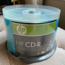 50 HP 52X CD-R CDR Logo Top Blank Audio Data Music Recordable Disc Spindle picture