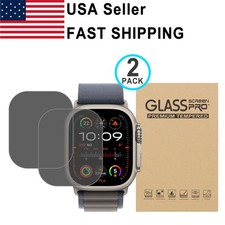 2PK Privacy Tempered Glass Screen Protector For Apple iWatch Ultra 1/2/3 49mm picture