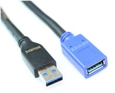 25ft Plenum USB 3.2 Gen 1 5Gbps Type A Male to Female Active Extension Cable picture