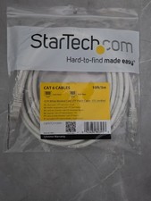 10 FT White CAT6 ETHERNET CABLE NETWORK RJ45 STARTECH C6PATCH10WH NEW picture