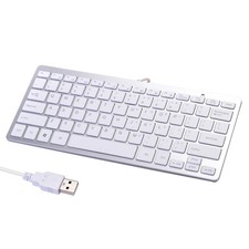 Mini USB Slim Wired 78 Keys Small Super Thin Compact Keyboard for Desktop Laptop picture