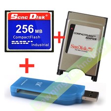 256MB CNC CF Compact Flash card+CF-PCMCIA Adapter+SSK USB2.0 Card reader FANUC picture