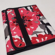 NEW Thirty-One Fold It Up Organizer Bold Bloom red floral with notepad picture