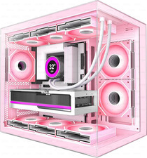 H3 ATX PC Case - Pre-Installed with 6 Infinity Mirror PWM ARGB Fans - Compact picture