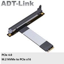 ADT-Link PCIe 4.0 M.2 Ngff NVMe STX Onboad Video Extension Cable to X16 New picture