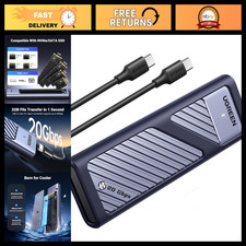 20Gbps M.2 NVMe SATA SSD Enclosure for M/B+M Key Drives - High-Speed Storage Cas picture