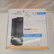 ARRIS SURFboard SBG7600AC2 32x8 DOCSIS 3.0 Cable Modem AC2350 Wi-Fi Router Black picture