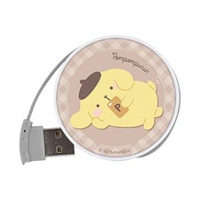 Gourmandise Sanrio Characters Round USB Hub Pompompurin SANG-246PN picture