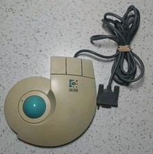 Vintage Logitech TrackMan Stationary Mouse T-CC2-9F Serial Trackball Made In USA picture