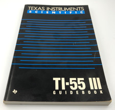 Vtg 1986 Texas Instruments TI-55 III Scientific Calculator Guidebook Manual Only picture