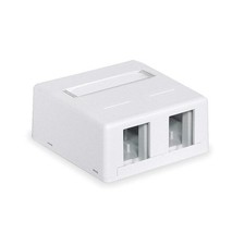 HUBBELL PREMISE WIRING HSB2W Surface Housing 2 Port 3XA64 picture
