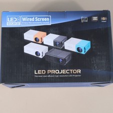 LED Projector TFT LCD Desktop 1920x1080 Native 1080p Support 4:3 Black/White picture