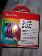 FACTORY SEALED CANNON BCI-3e MULTI PACK COLOR/BK INK TANKS CARTRIDGES BK-C-M-Y picture