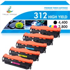 5Pack CF380A 312A Toner Cartridge BBCMY For HP LaserJet M476dw M476nw M476dn MFP picture