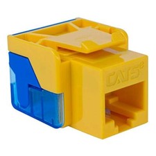 ICC CAT5e RJ45 Keystone Jack for EZ Style, Yellow picture