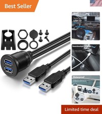 Universal Dual USB 3.0 Panel Adapter – Waterproof for Vehicle & Marine Use picture