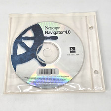 1997 Netscape Navigator 4.0 Internet Browser PC Software CD-Rom Disc Only picture