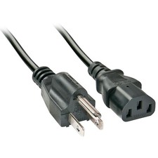 Lindy 30338 2m US 3 Pin to C13 Mains Cable, Lead Free ~E~ picture