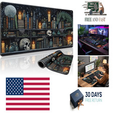 Mystical Gothic Library Large Gaming Mouse Pad Desk Mat 31.5x15.7 picture
