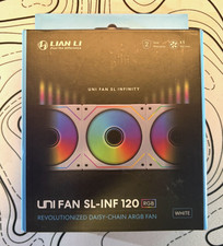 Lian Li SL-Infinity 120mm Case Fan Brand New - White - Single Pack picture